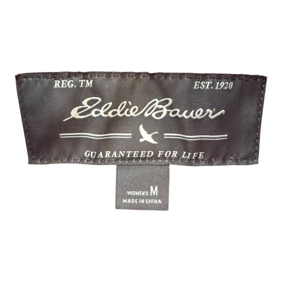 Eddie Bauer Women’s Warm Quilted Coat Jacket Faux Fur Detail M Medium Gray - Picture 6 of 6